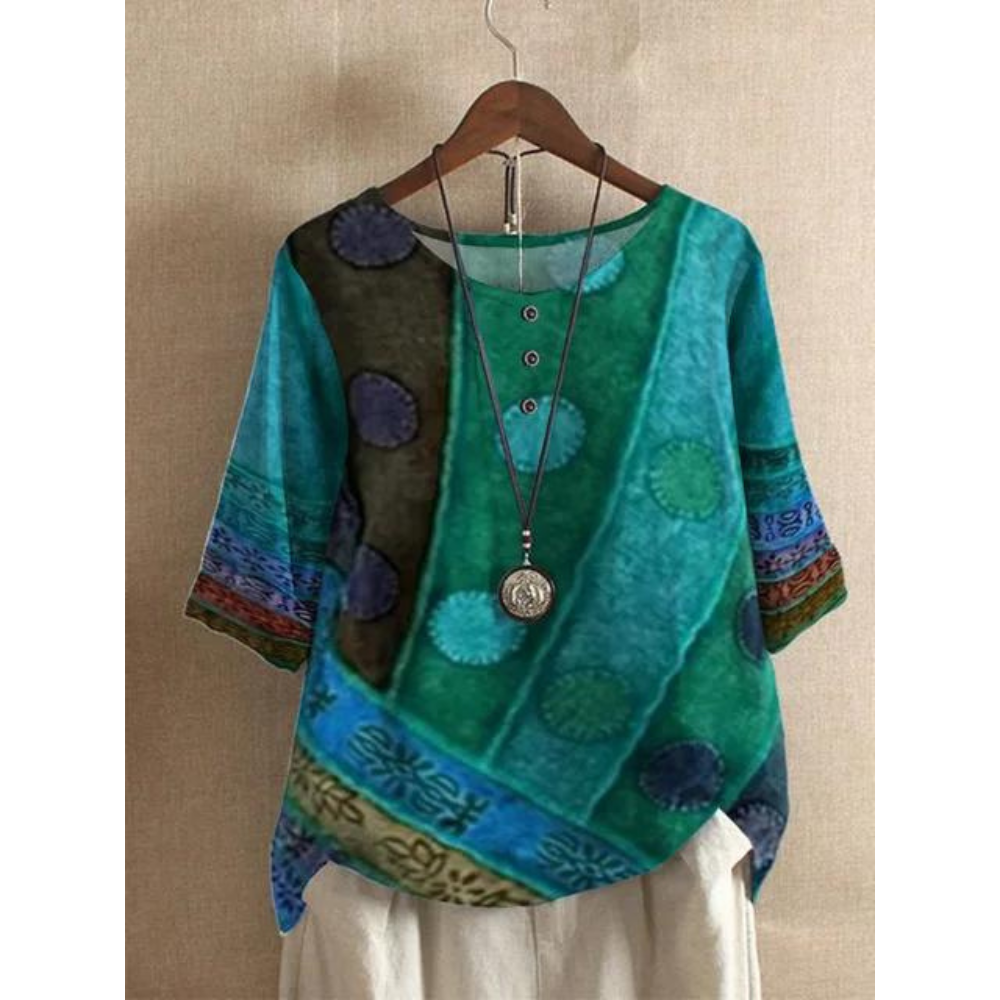 Valerie - Barevný boho-top