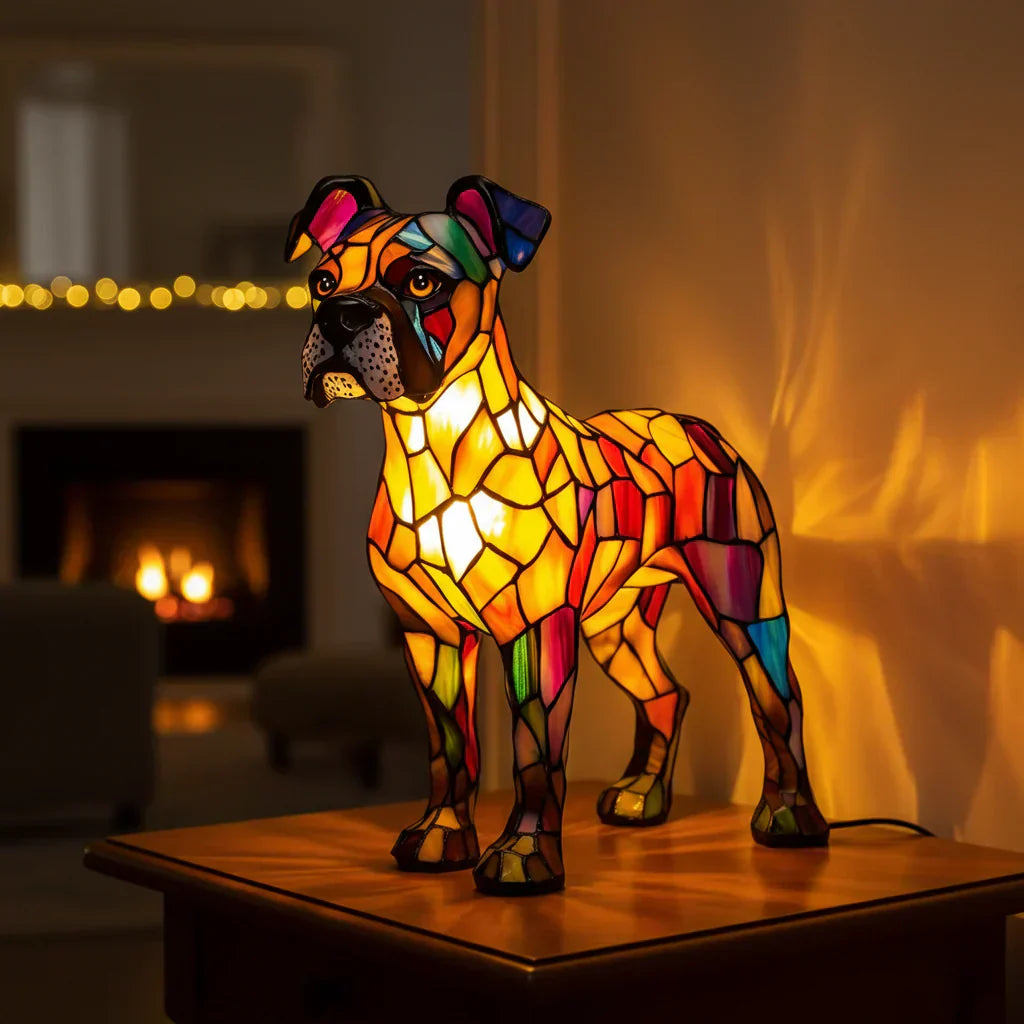 Rocky - Lampa ve vitráži