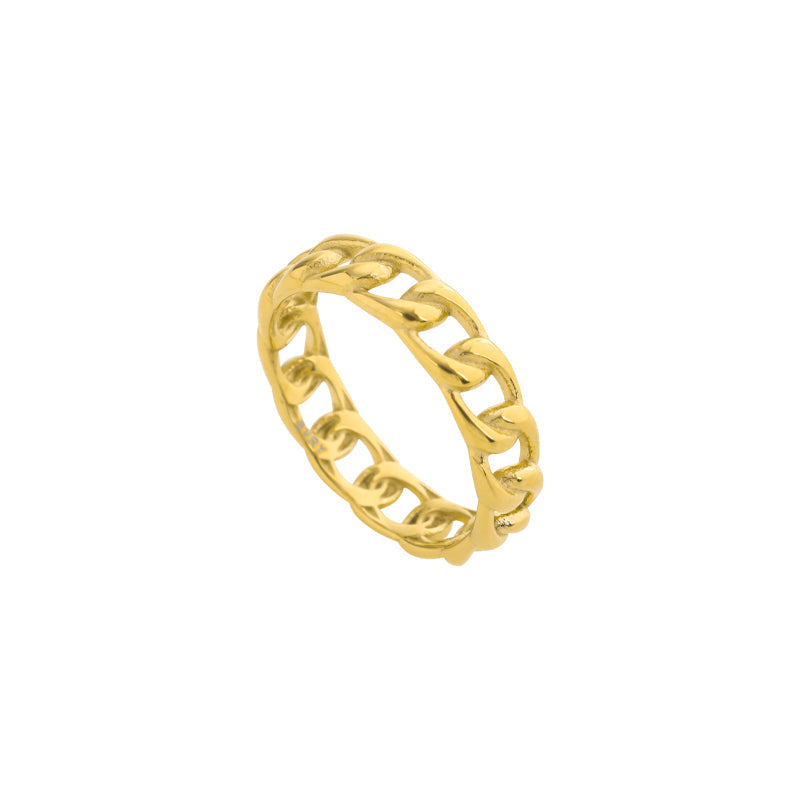 Marie Elegantní Anillo Con Cadena Prstenseřetízkem