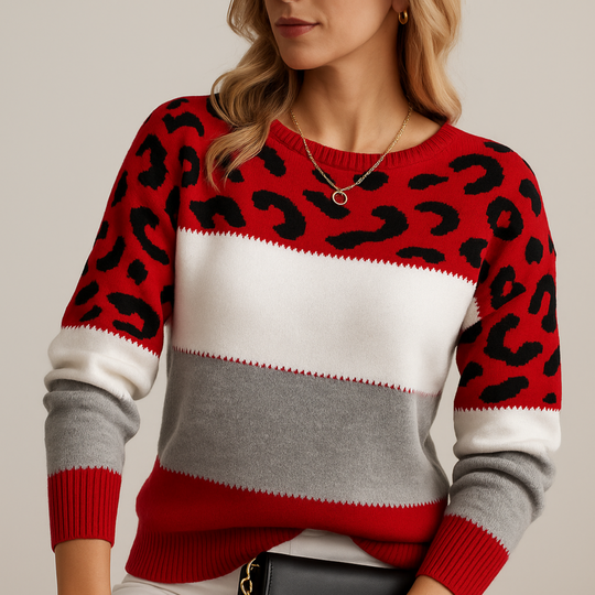Vera | Elegantní leopardí svetr