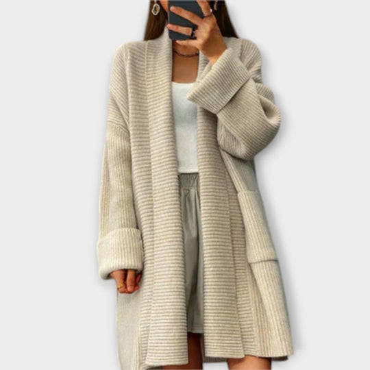 Euphemia - Dlouhý pletený cardigan