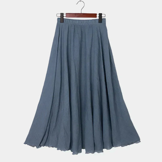 Kristýna Elegantní Vysokopásová Dlouhá Sukně Vzdušná
