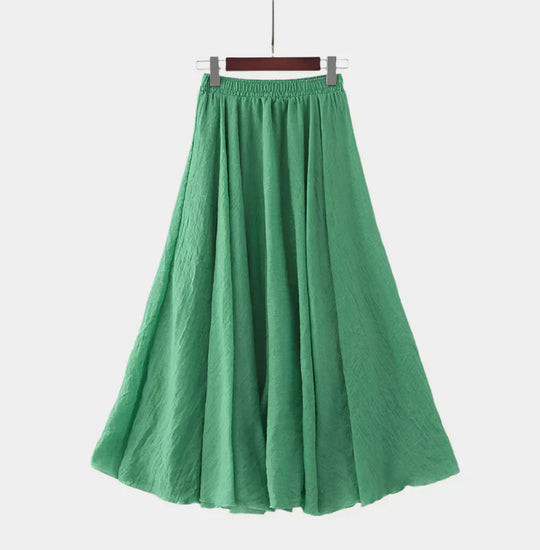 Kristýna Elegantní Vysokopásová Dlouhá Sukně Vzdušná