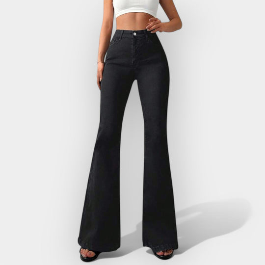 Kristýna Sofistikovaná Džíny Bootcut Vysokým Pasem