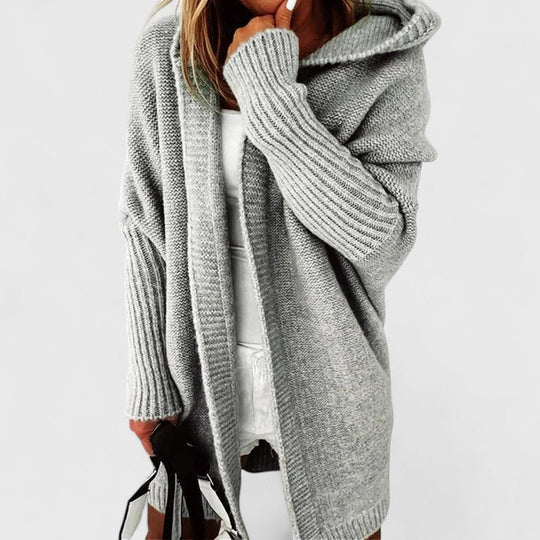 Daniela – Dlouhý cardigan s kapucí