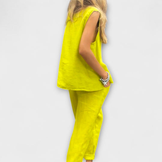 Jennifer - Uvolněný bavlněno-lněný outfit
