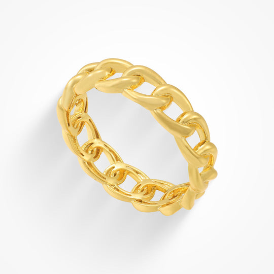 Marie Elegantní Anillo Con Cadena Prstenseřetízkem