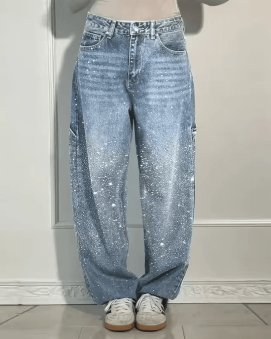 Starlight® | Módní džíny Carpenter Balloon s glitry